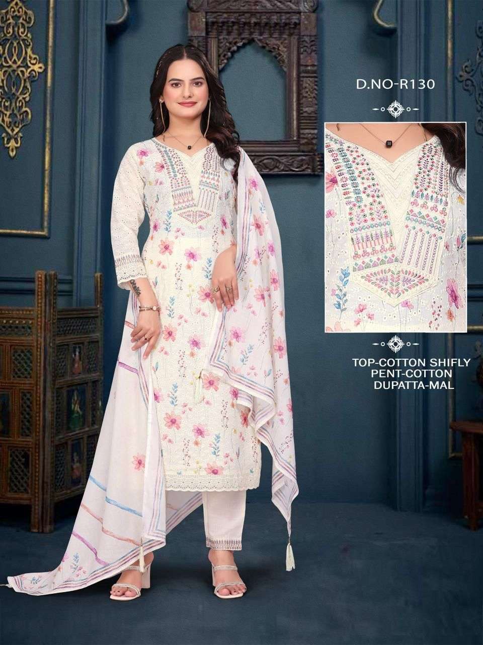 D R130 Cotton shifly  kurti collection manufacturer surat 