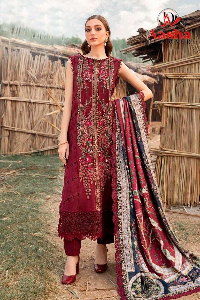 Design No 1160 by AASHA DESIGNER HEAVY REYON suit collection manufacturer surat 