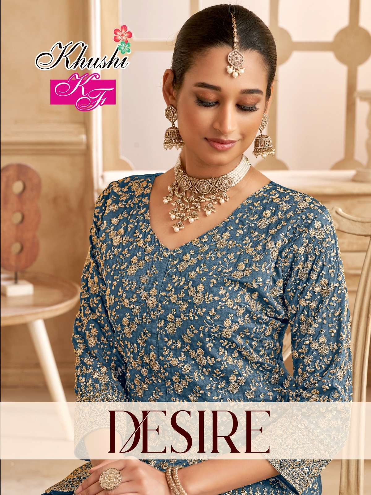 DESIRE by K J Vichitra silk kurti collection manufacturer surat 