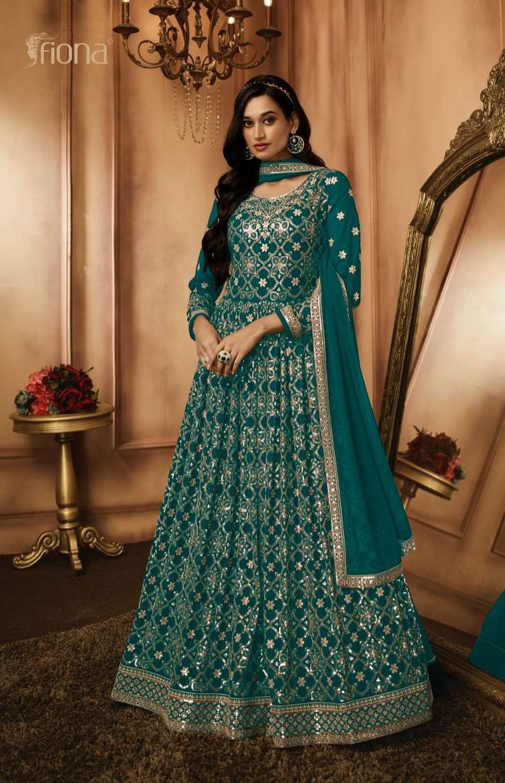 Fiona georgette gown collection manufacturer surat 
