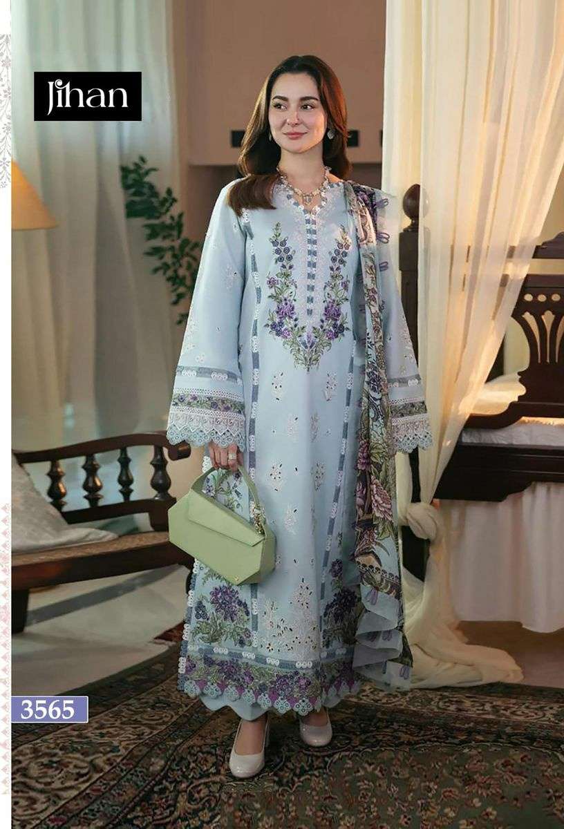 Firdous ombre LAWN COLLECTION VOL 2 by JIHAN cotton suit collection manufacturer surat 