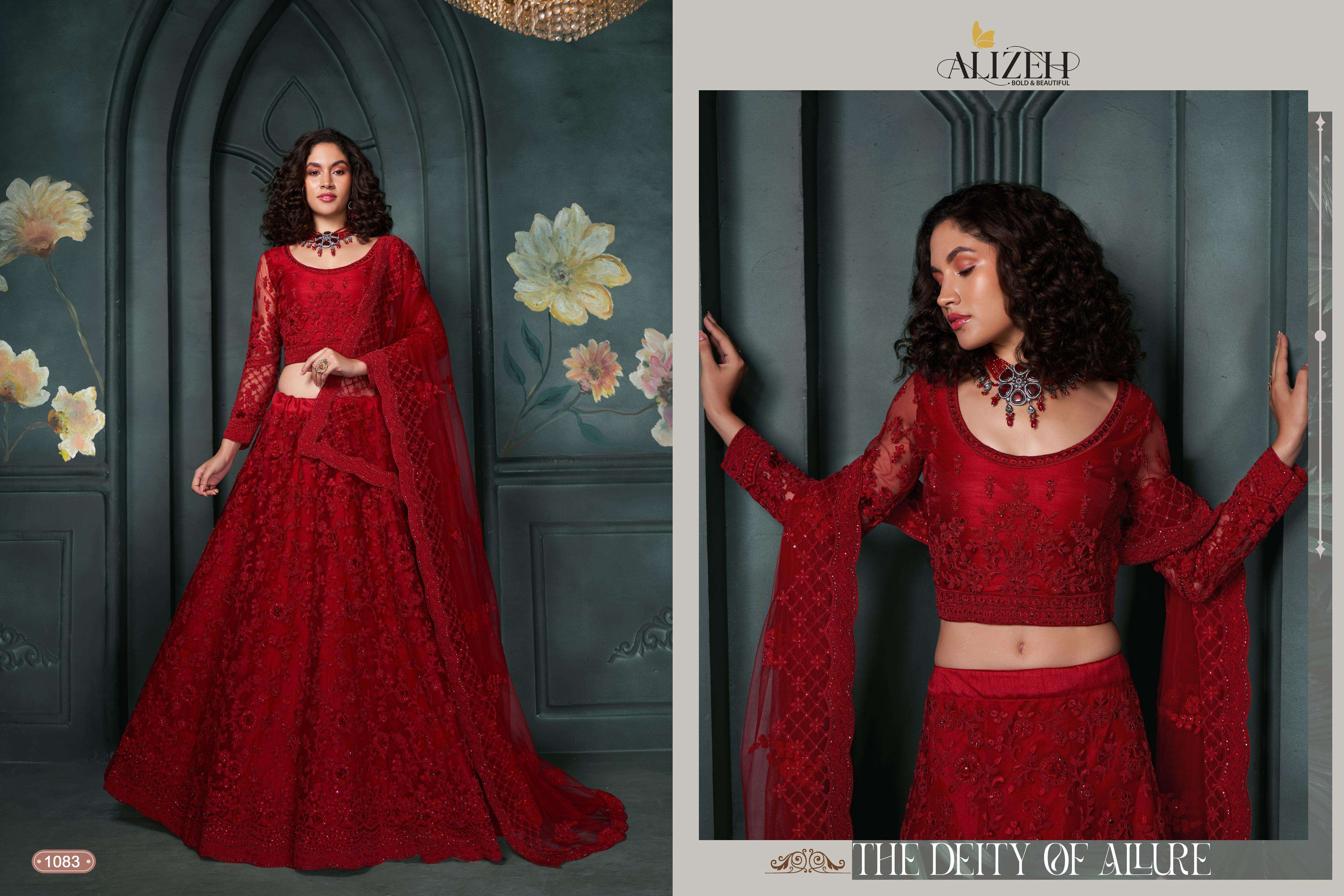 HIT DESIGN 1083 COLOURS by ALIZEH Lehenga choli collection manufacturer surat 
