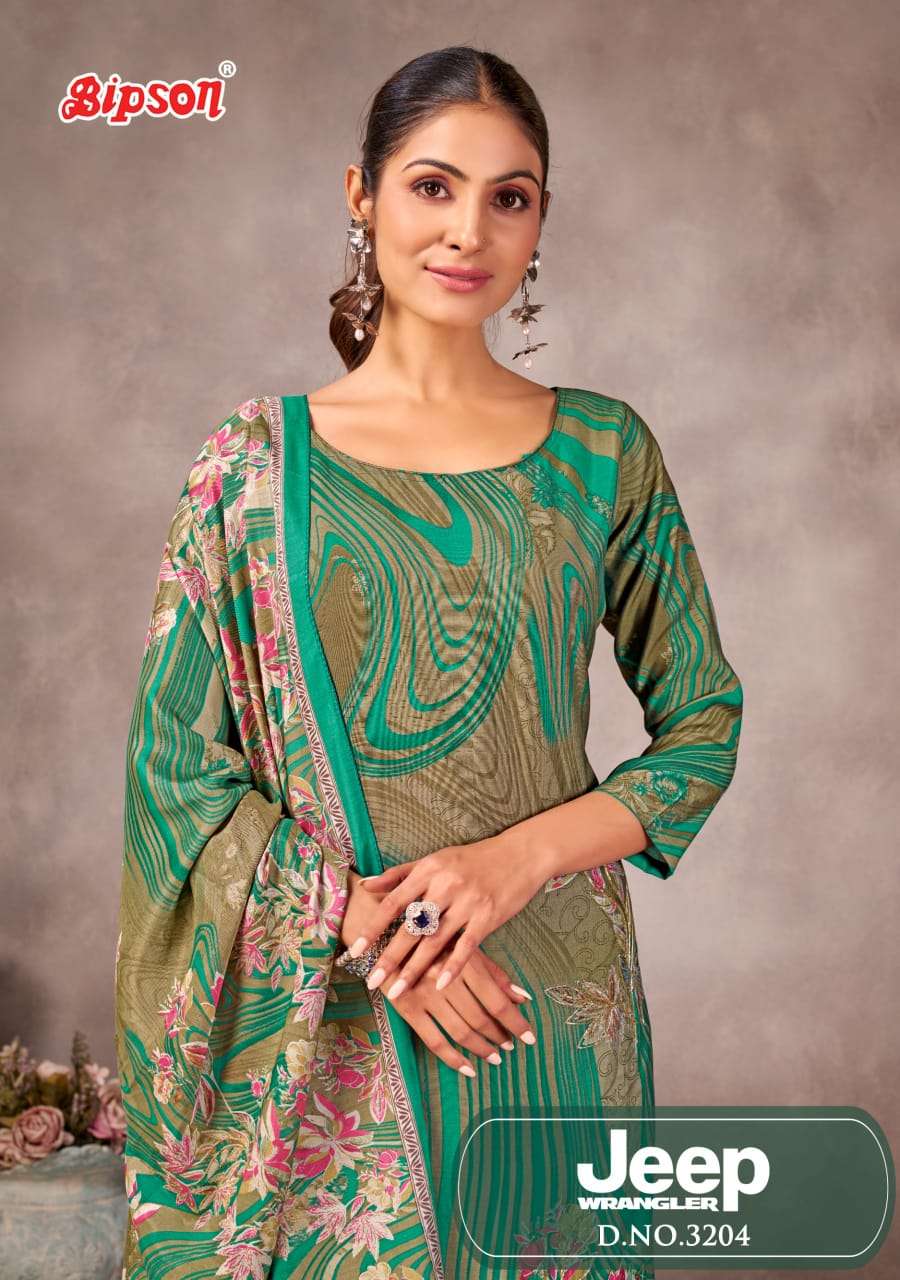 JEEP WRANGLAR  3204 By BIPSON ROMAN SILK suit collection manufacturer surat 