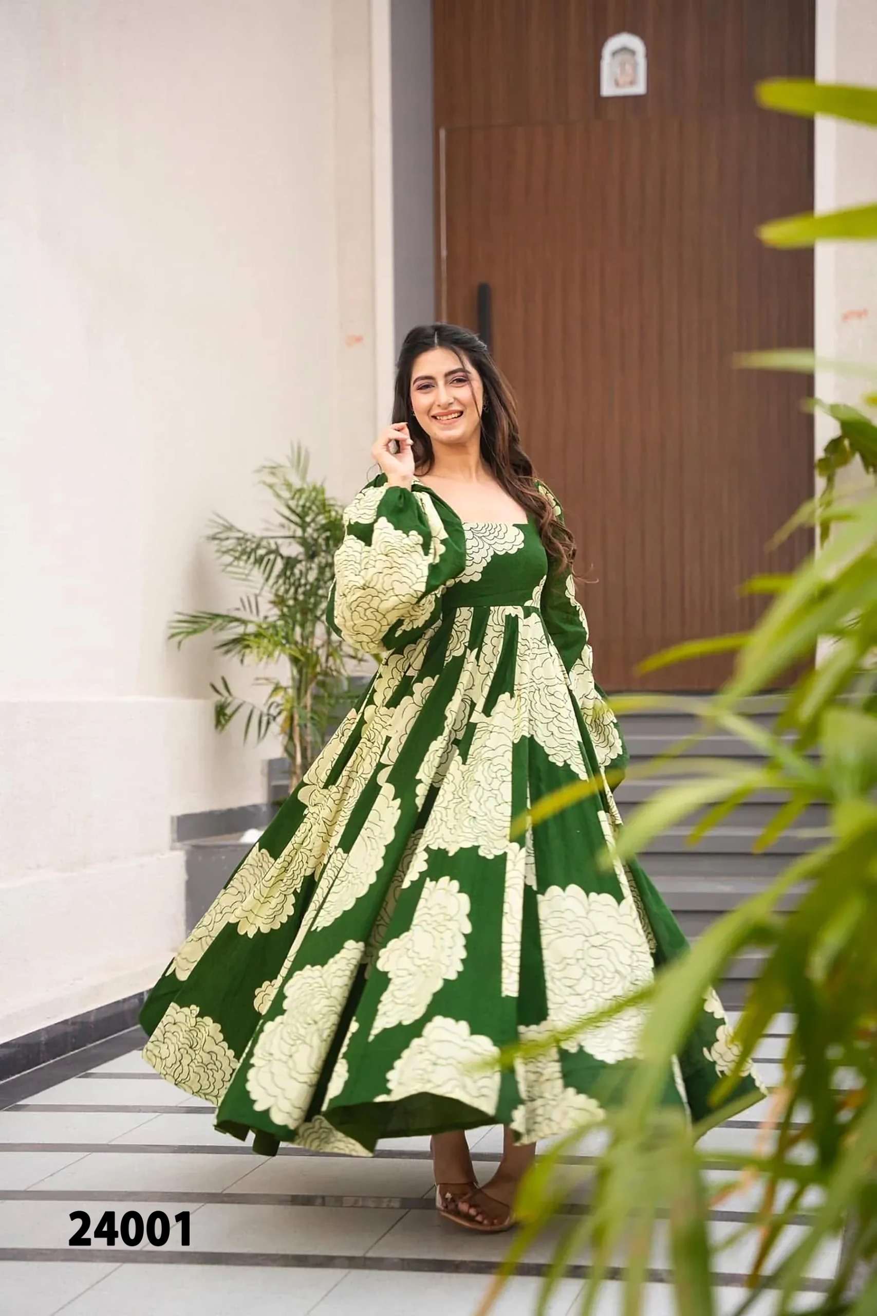 Lucaya vol 24 Design no  24003 to 24006  by Lucaya  Heavy Rayon Anarkali gown collection manufacture...