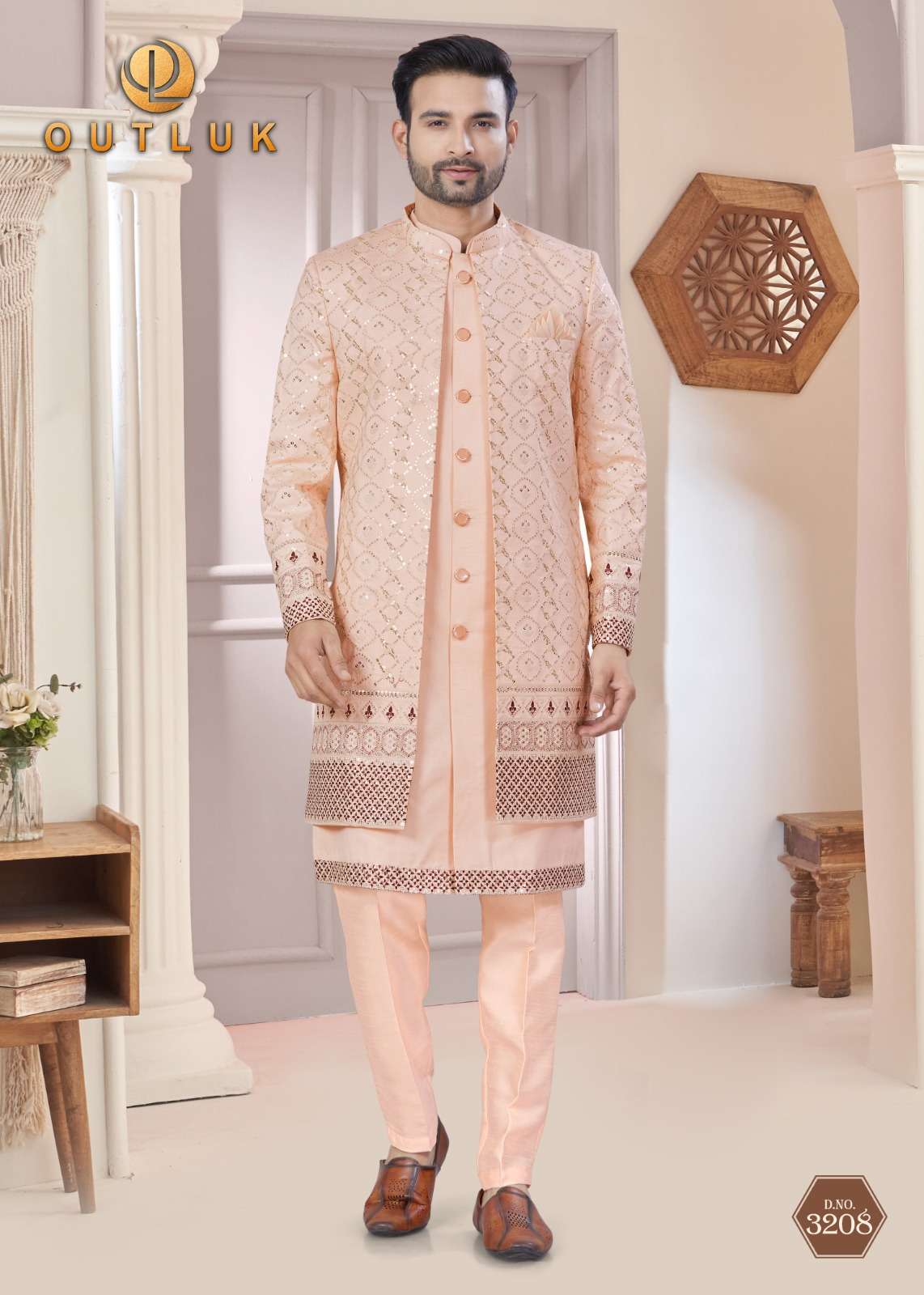 Outluk Premium Series Wedding 32 Art Silk kurta collection manufacturer surat 