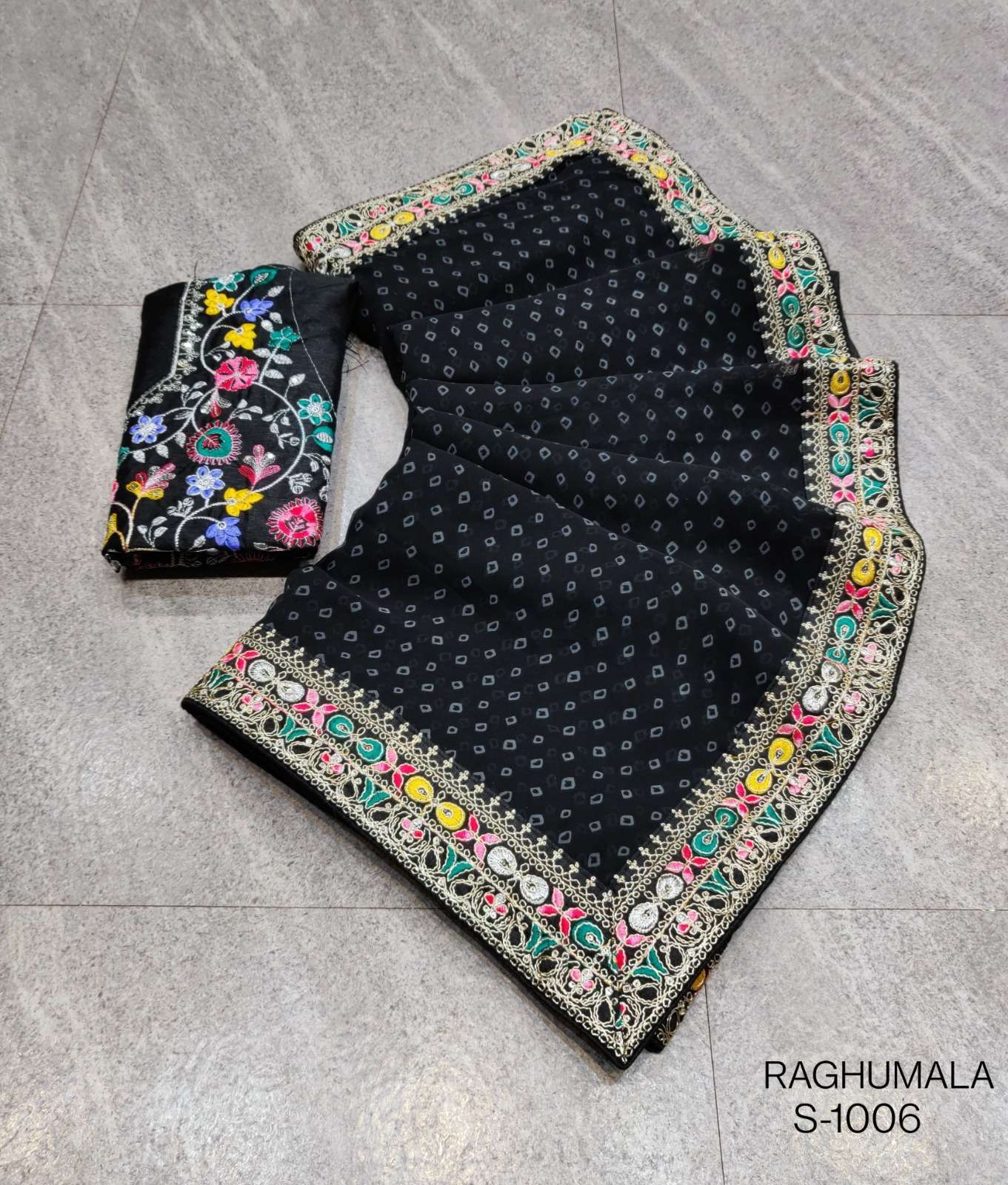 Raghumala by Stavan Heavy Georgette saree collection manufacturer surat 