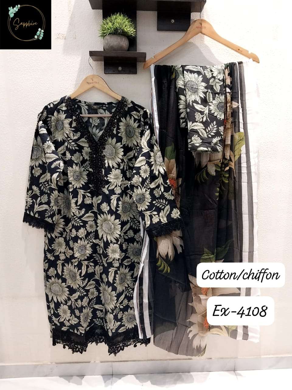 SAPPHIRE EX 4108 BEAUTIFUL COLOURS Cotton suit collection manufacturer surat 