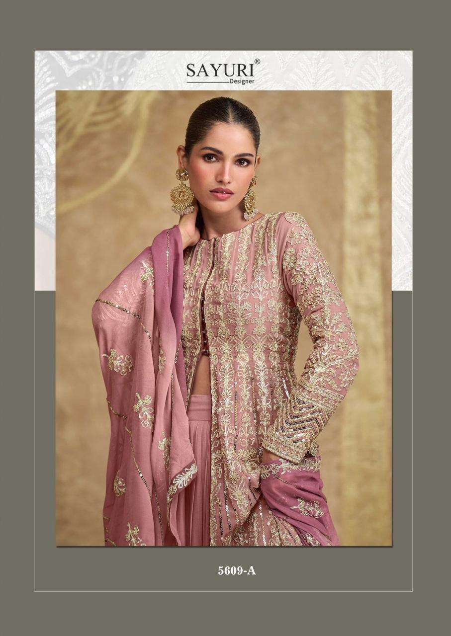 SAWARIA GOLD by SAYURI DESIGNER REAL GEROGETTE suit collection manufacturer surat 