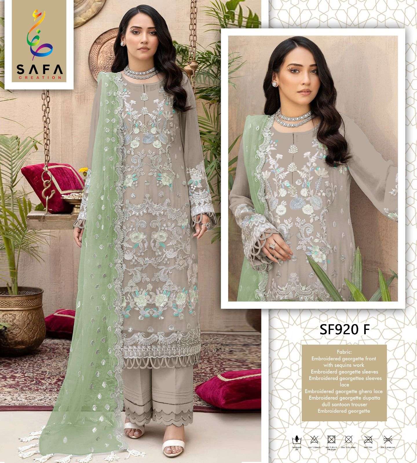 SF PK 920 safa creation  GEORGETTE kurti collection manufacturer surat 