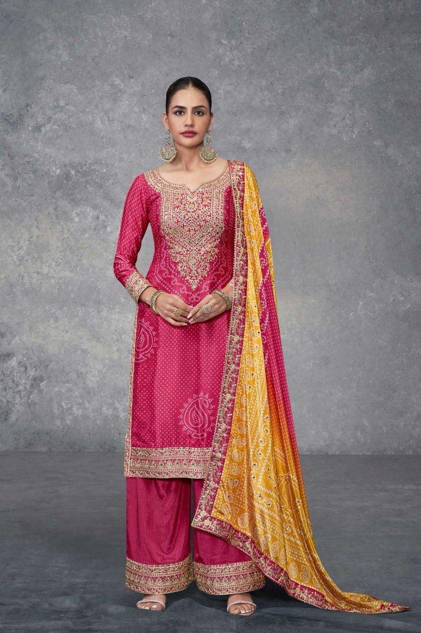 TAKSHVI COLOUR EDITION by Real Chinon suit collection manufacturer surat 