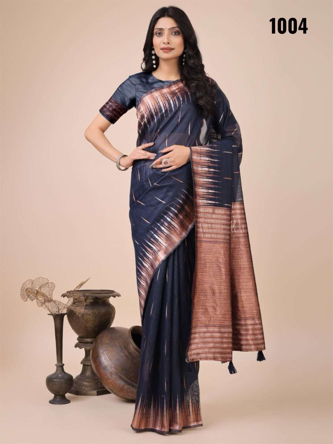 Tara Sitara Series 1001 TO 1006 by Astita Linen Cotton saree collection manufacturer surat 