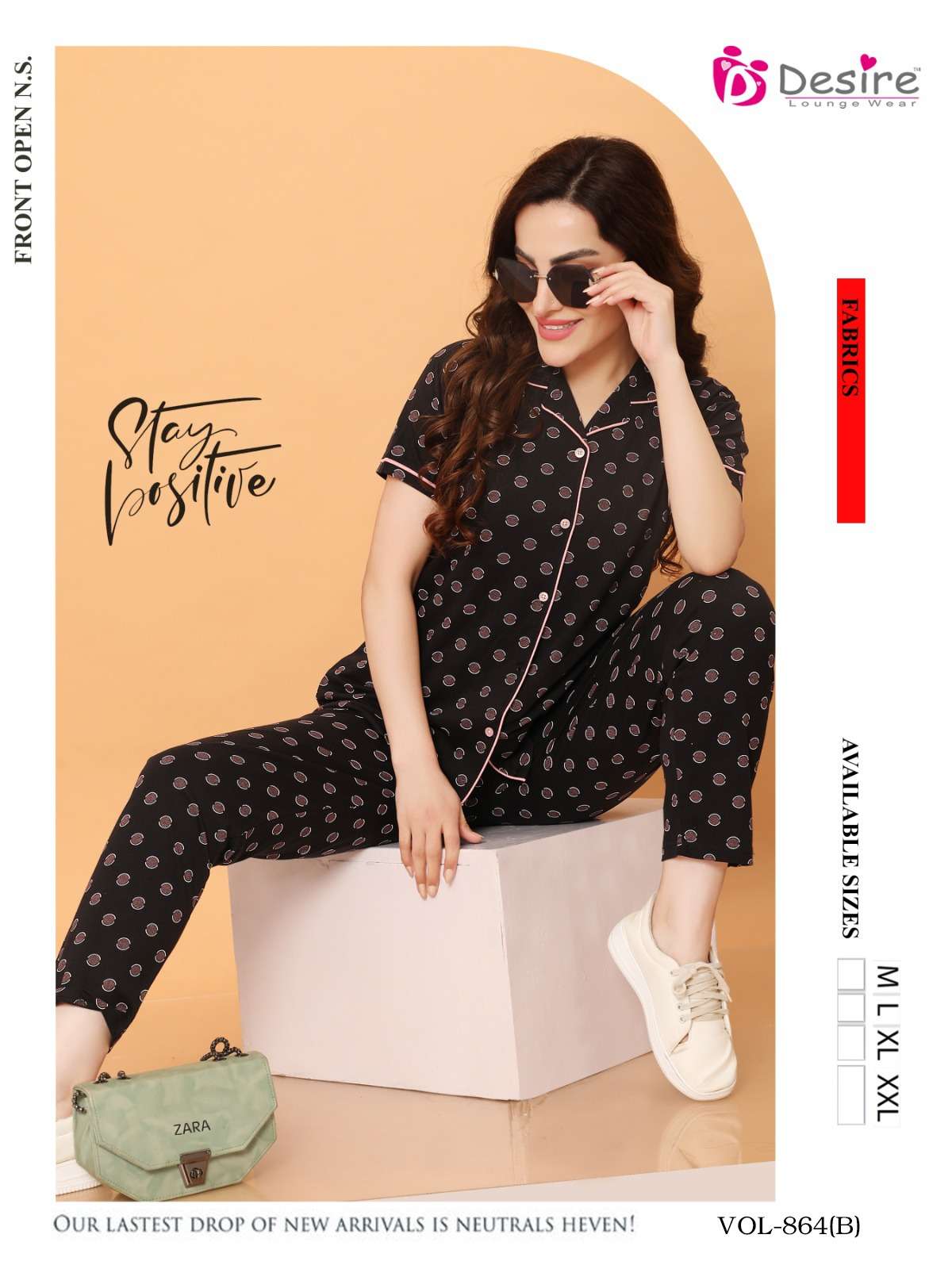 Vol 864 by desire Hosiery night suit collection manufacturer surat 