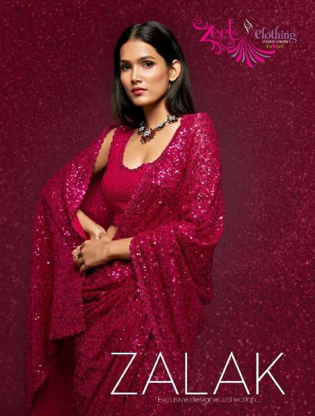 ZALAK 1001 Series 1001 to 1011 By ZEEL georgette saree collection manufacturer surat 