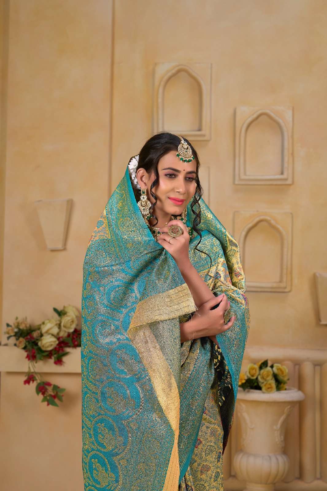 9750 COLOUR tissue saree collection manufacturer surat 