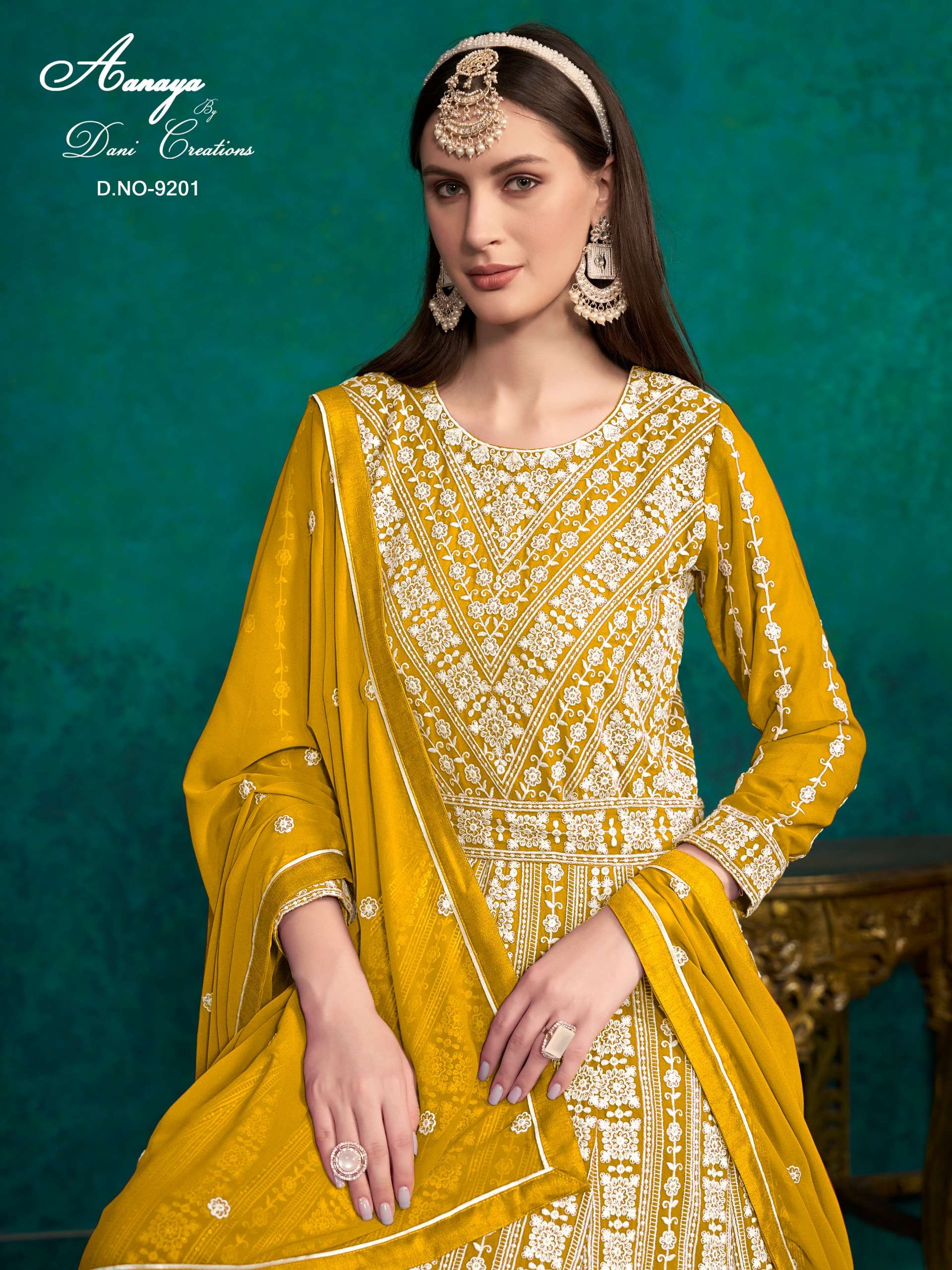 AANAYA VOL 192   SERIES 9200 by Dani creation gown collection manufacturer surat 