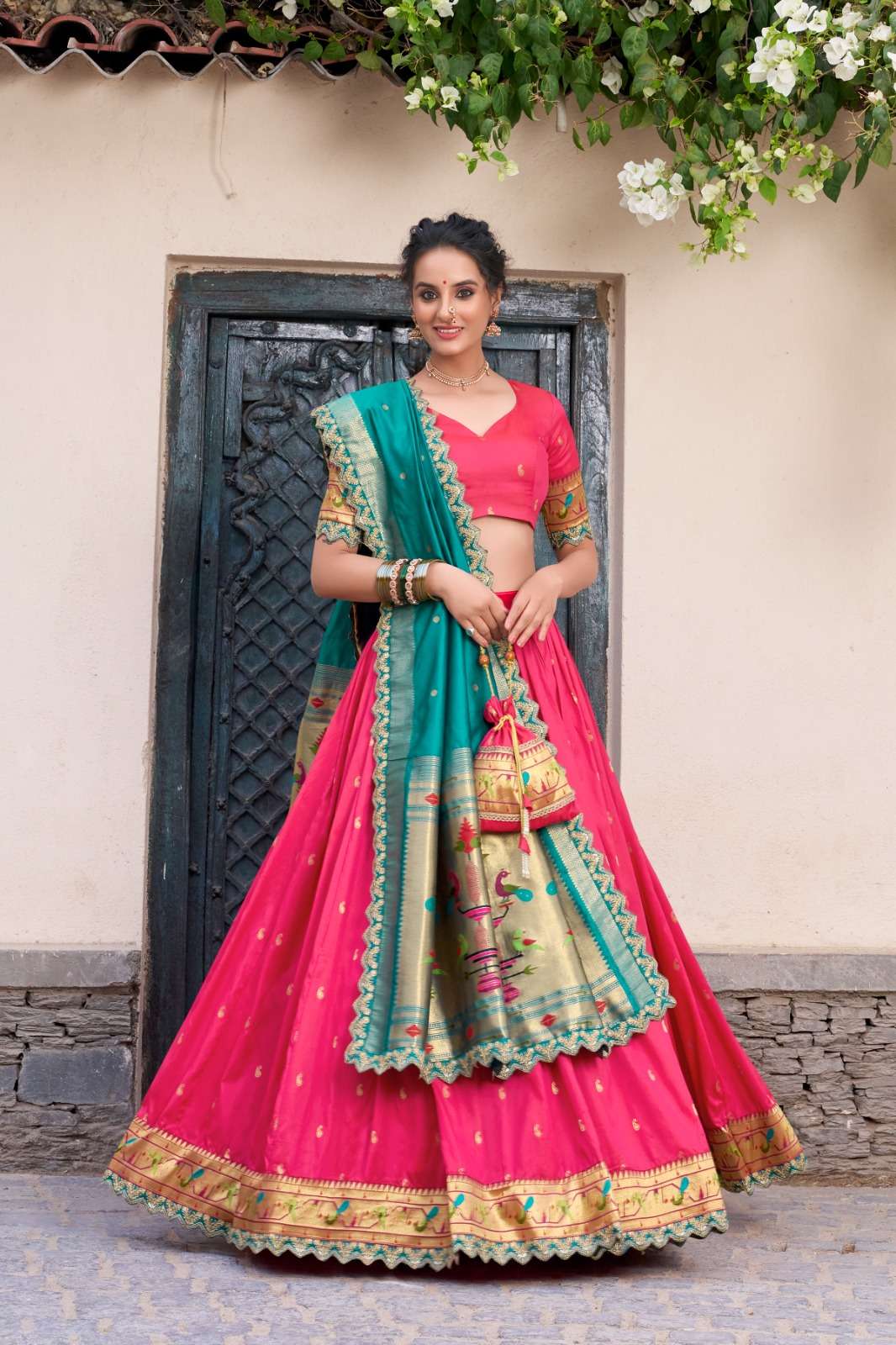 AARICA Jacquard Silk Lehenga choli collection manufacturer surat 