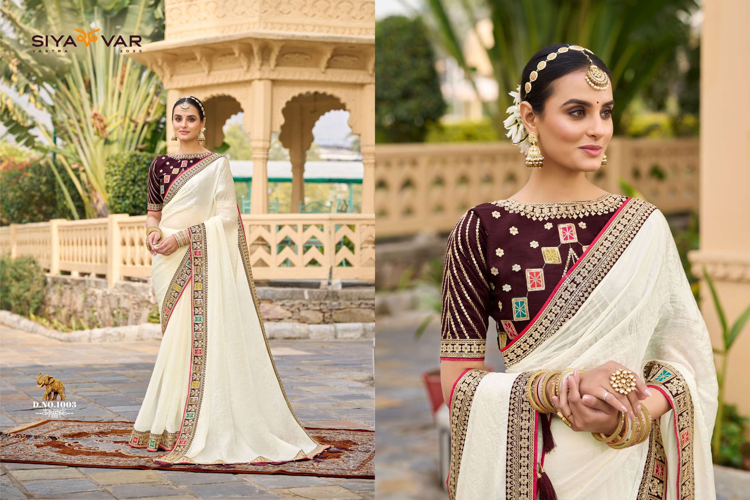 ADHYAY 1 by SIYAVAR VASTRA heavy satin saree collection manufacturer surat 