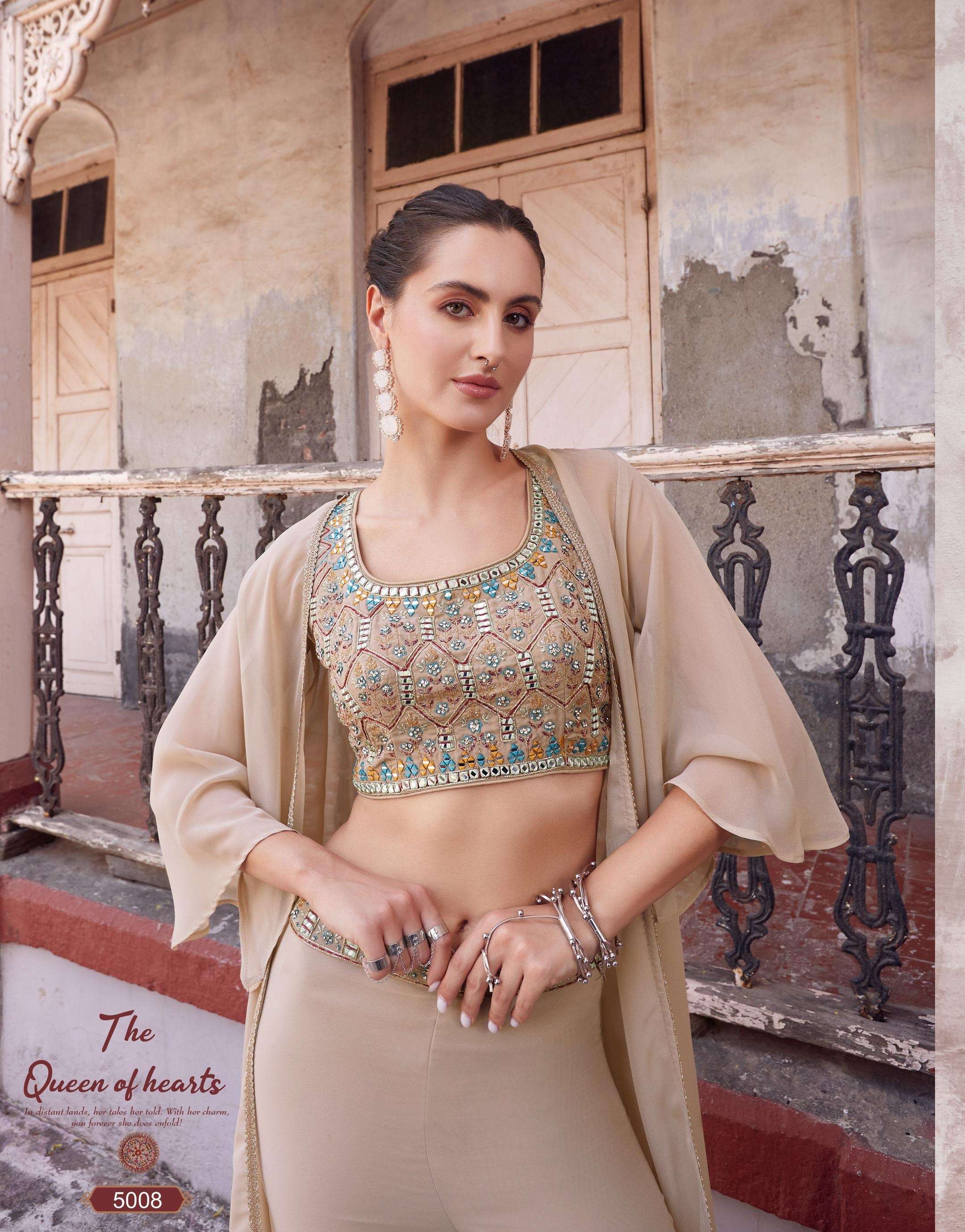 Alizeh Readymade 5008 Georgette Sharara suit collection manufacturer surat 