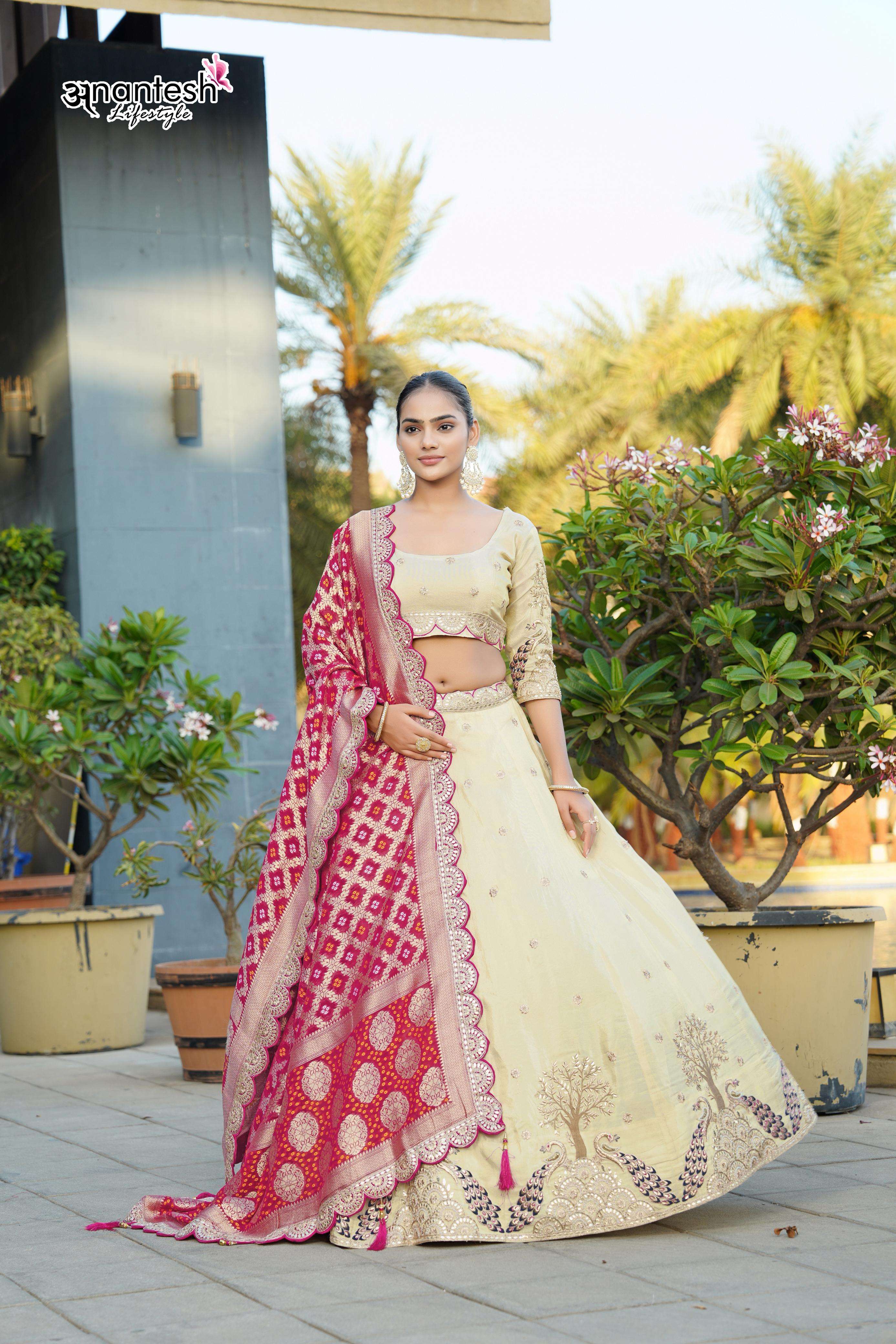 CODE 5042 by ANANTESH LIFESTYLE Pure Cosmos viscose Lehenga choli collection manufacturer surat 