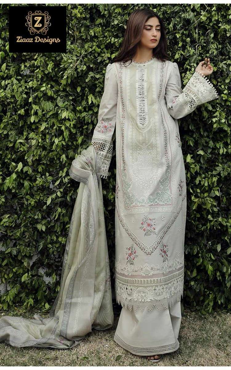 code 859 by Ziaaz Designs Cotton Cambric Suit collection manufacturer surat