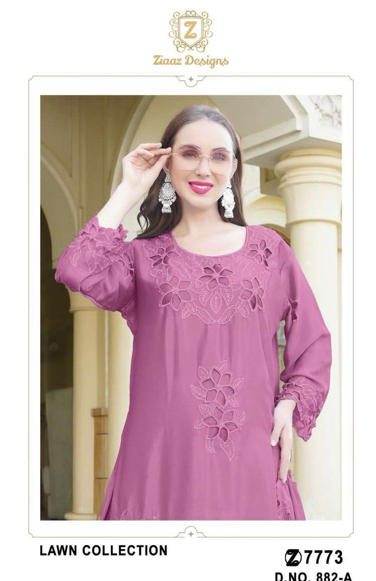 Code 882 by Ziaaz Designs cotton suit collection manufacturer surat 