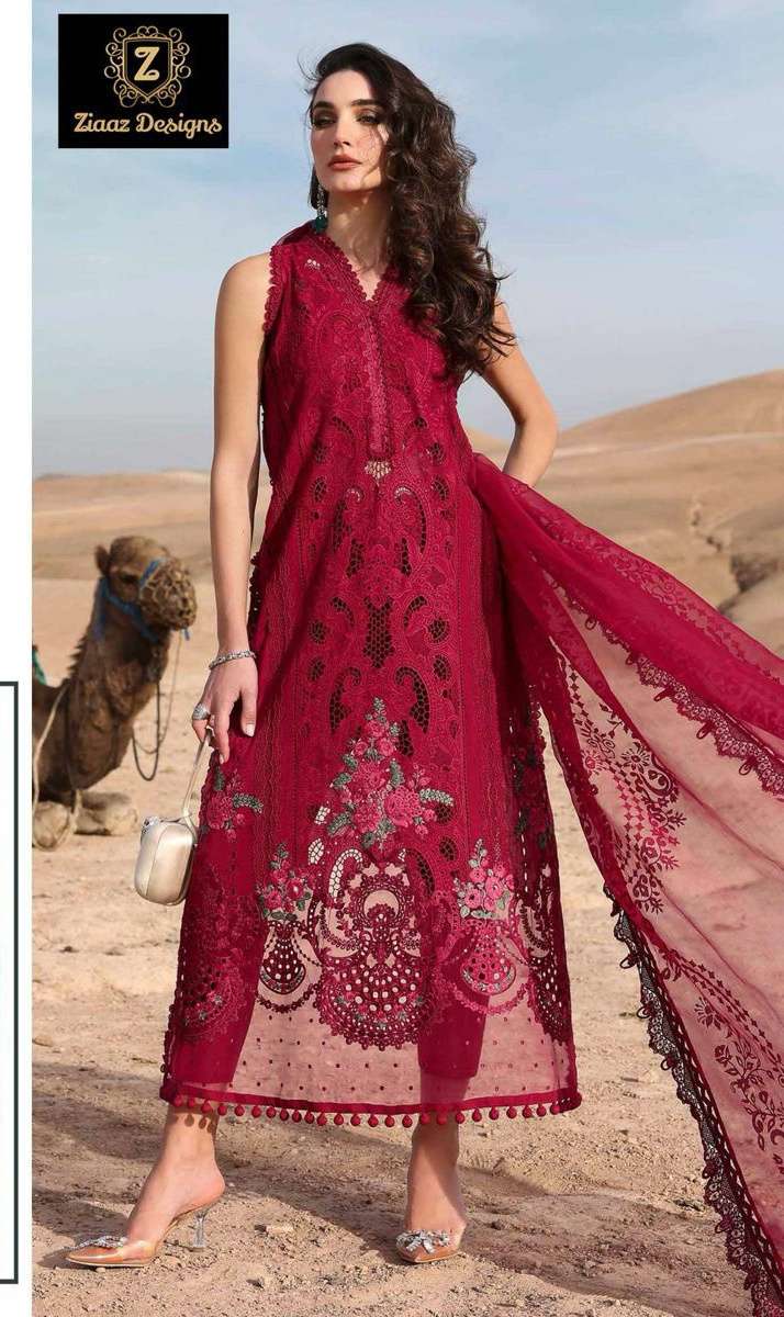 Code 913 914 by Ziaaz Designs Cambric cotton suit collection manufacturer surat 