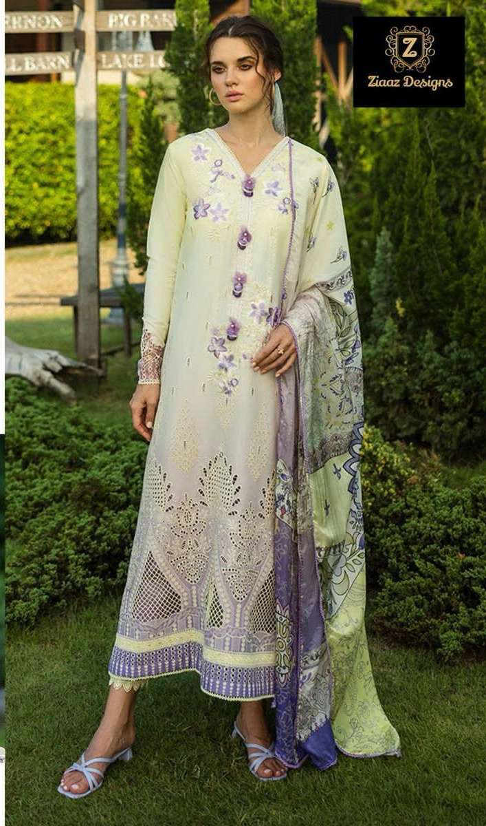 Codes 889 890 891 892 By Ziaaz Designs Cambric cotton suit collection manufacturer surat 