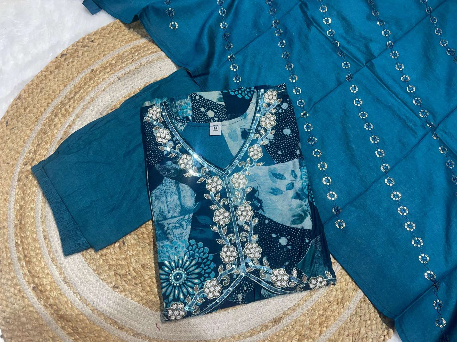 D 107 Elegant Kurti Pant Dupatta Set collection manufacturer surat 