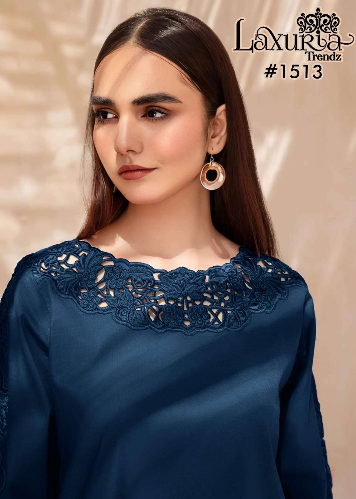 D No 1513 by Laxuria Trendz kurti collection manufacturer surat 