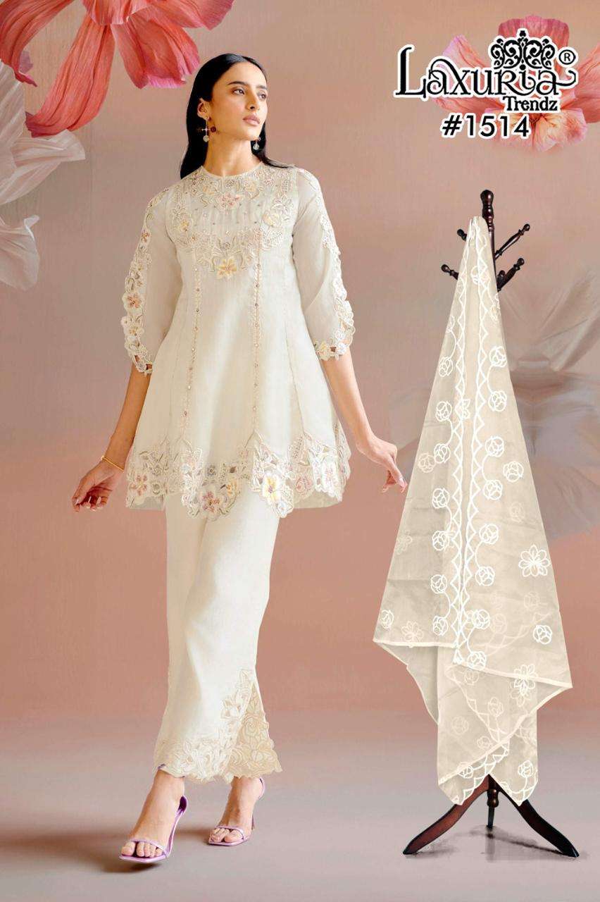 D No 1514 by Laxuria Trendz kurti collection manufacturer surat 