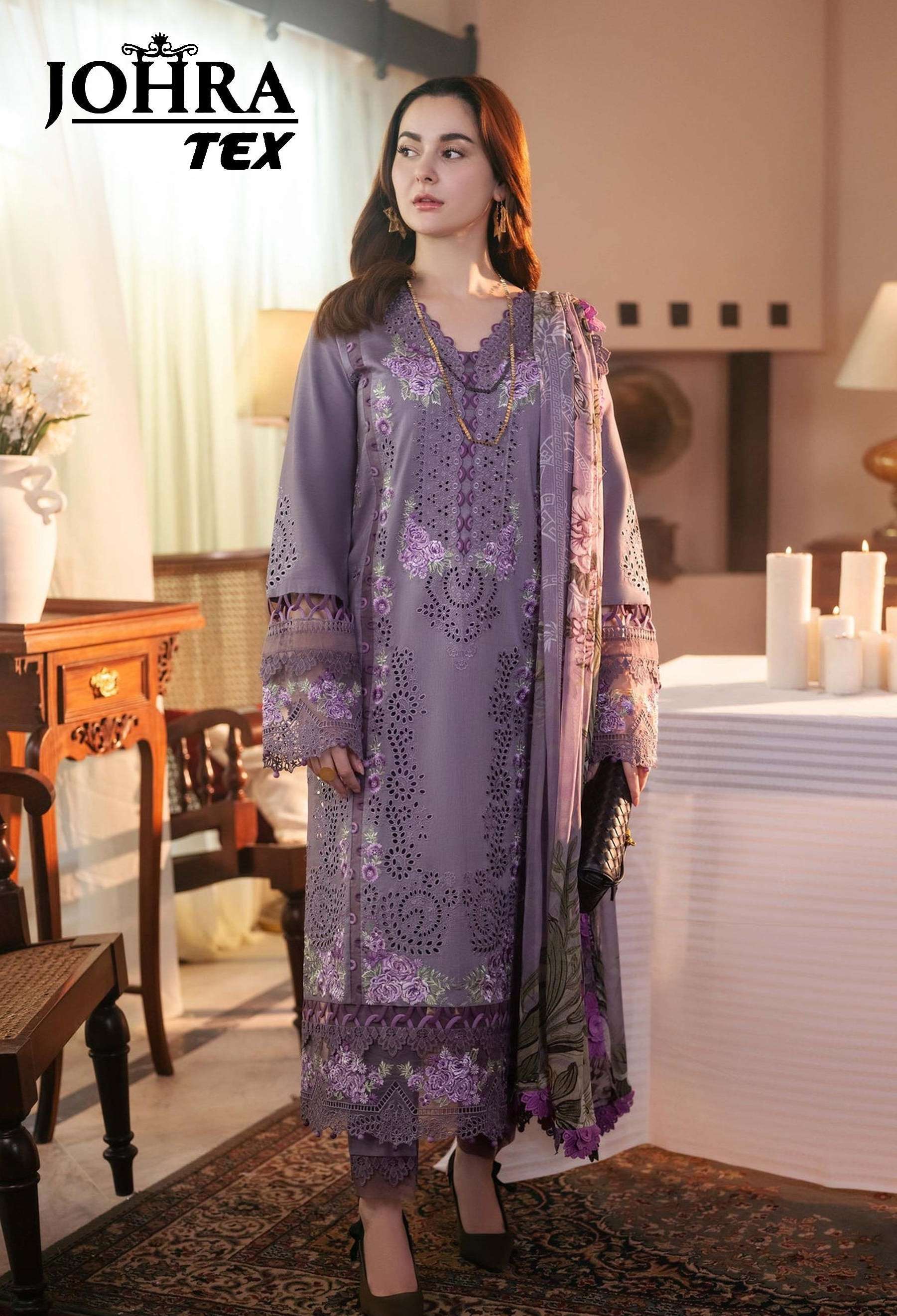 D NO JT 164 by JOHRA TEX CAMBRIC  COTTON suit collection manufacturer surat 