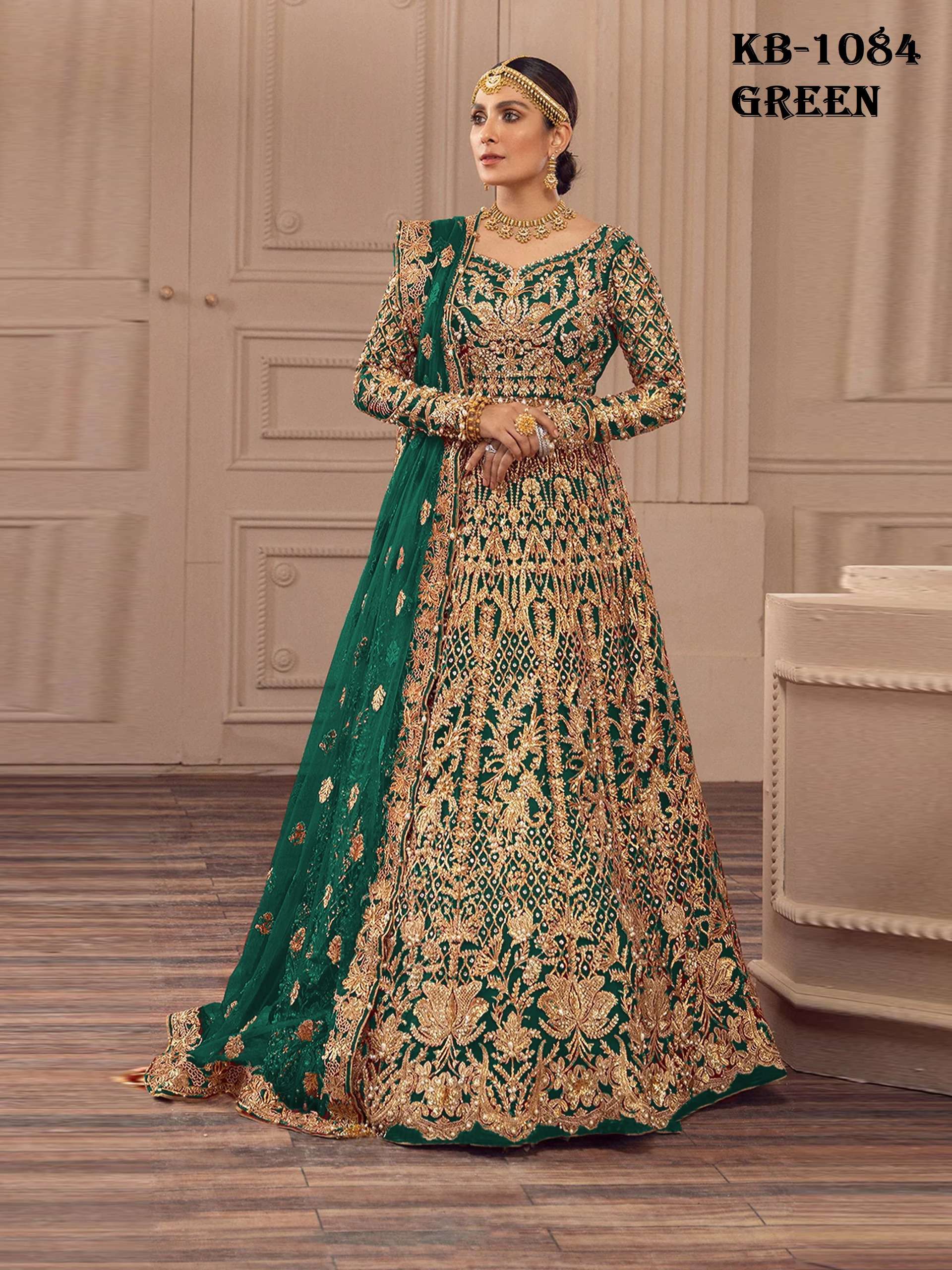 Design  no KB 1084 3 COLOR by KB SERIES gown collection manufacturer surat