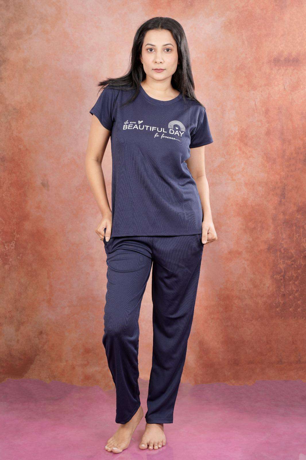 DESIGN NO NS 01 Hosiery night suit collection manufacturer surat 