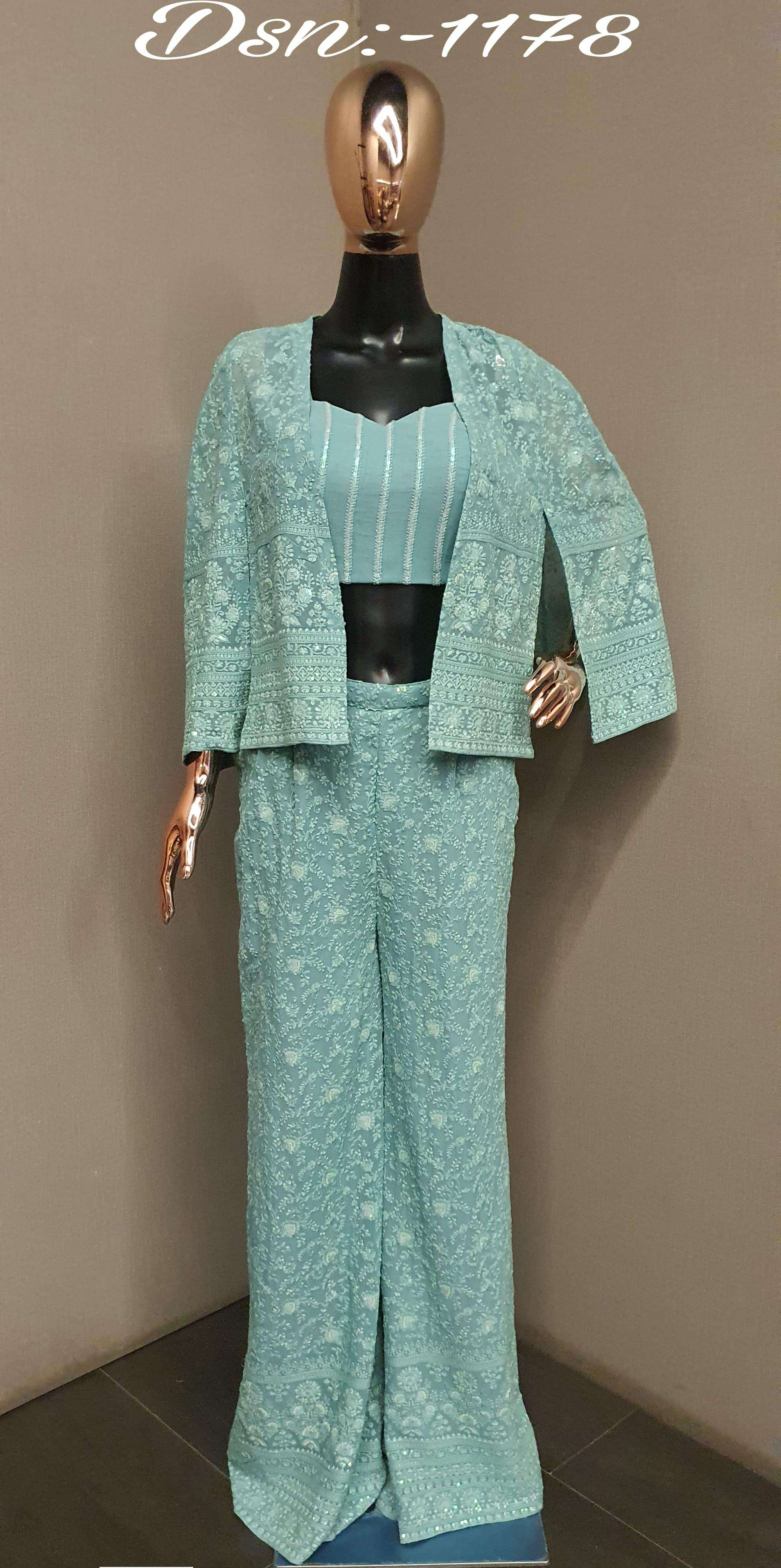 ETHNIC ATTIRE Choli Jacket Plazo suit collection manufacturer surat 