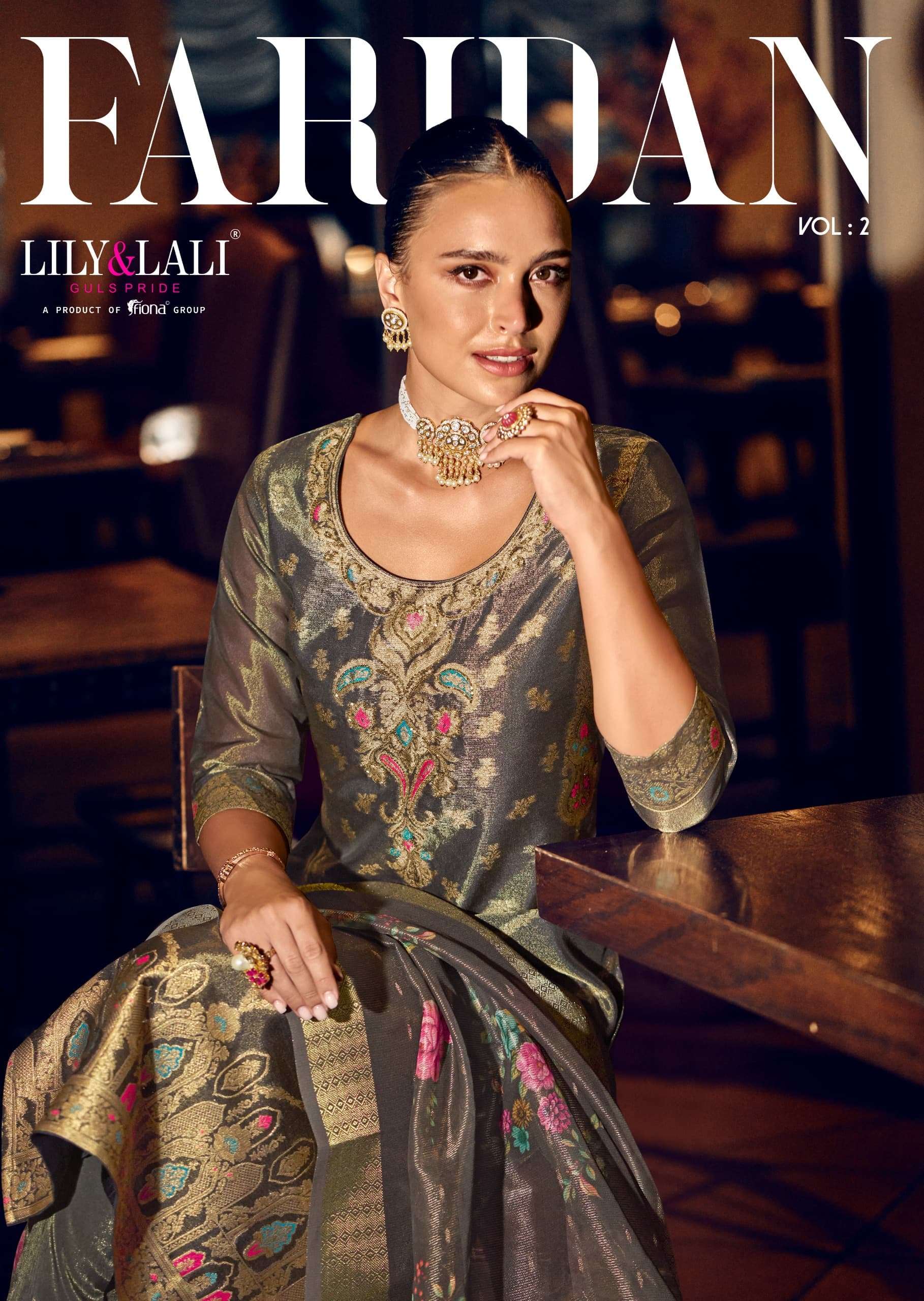 FARIDAN 2 by LILY  LALI Simar silk kurti collection manufacturer surat 