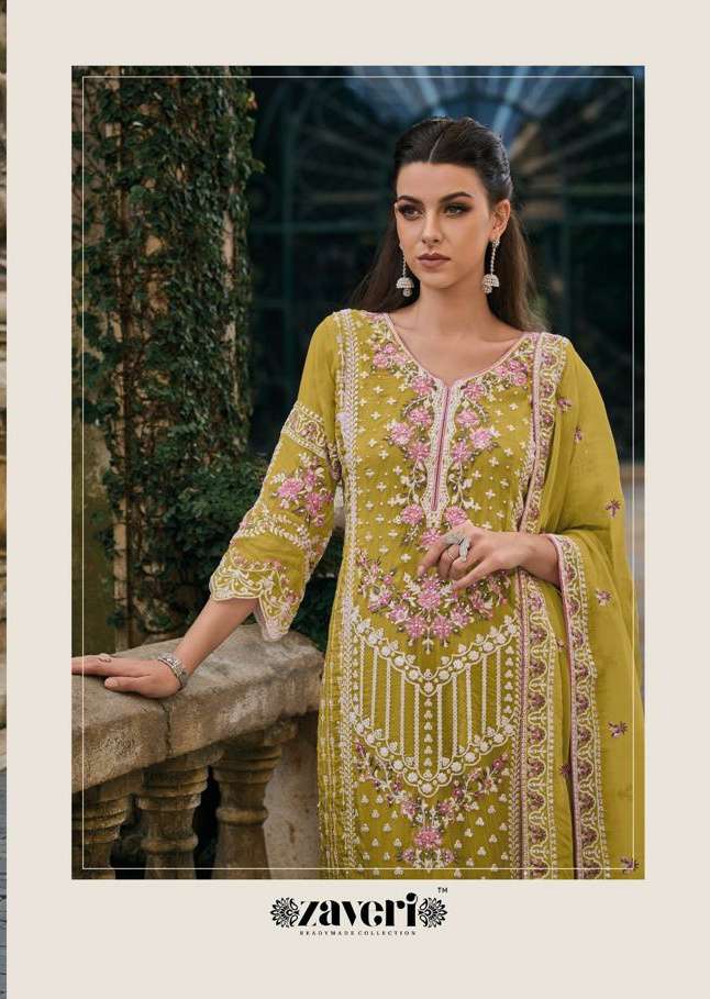 FEMINA COLOUR EDITION 2 by Zaveri organza suit collection manufacturer surat 