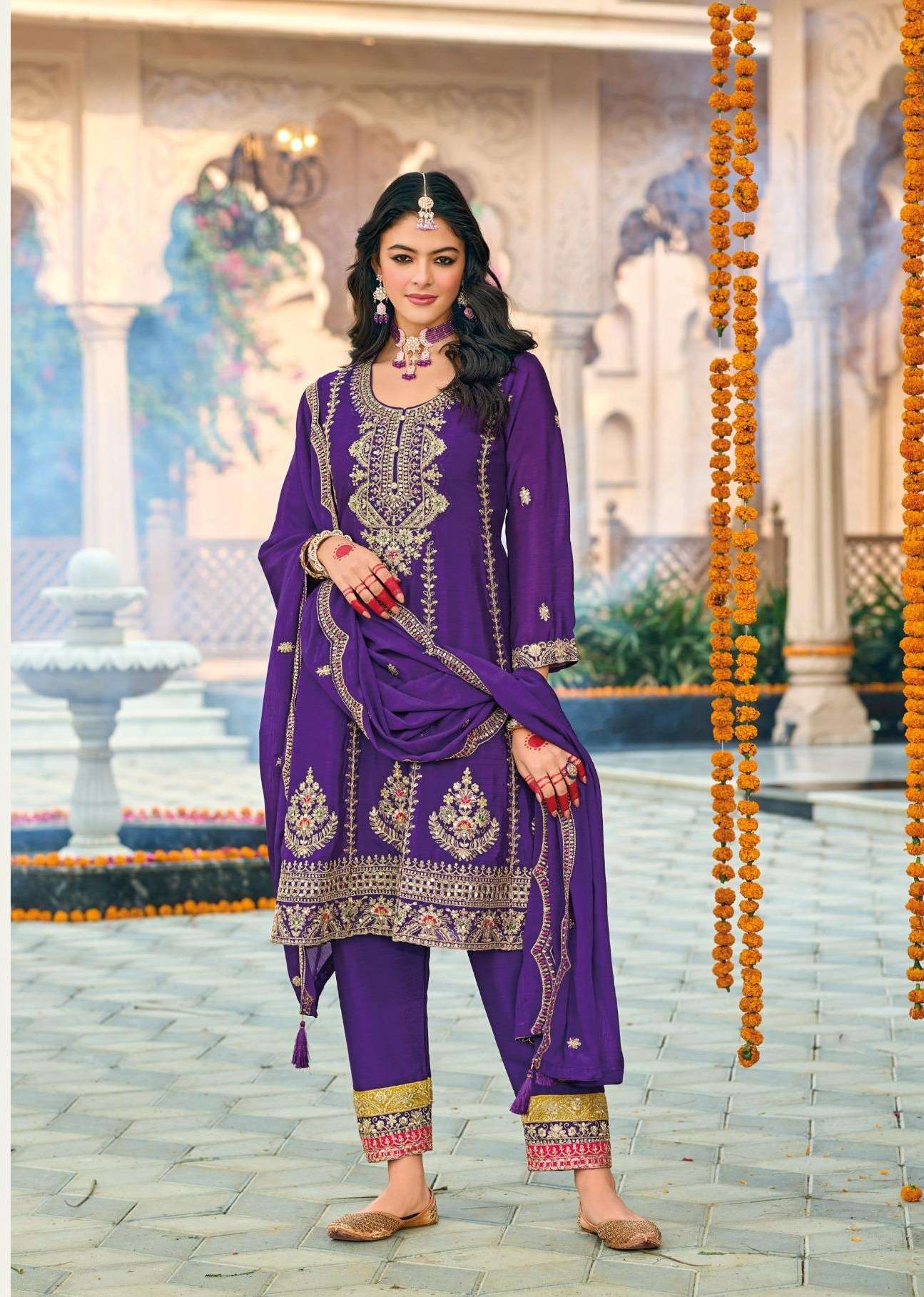 GAZAL by eba lifestyle  hevey Chinon suit collection manufacturer surat 