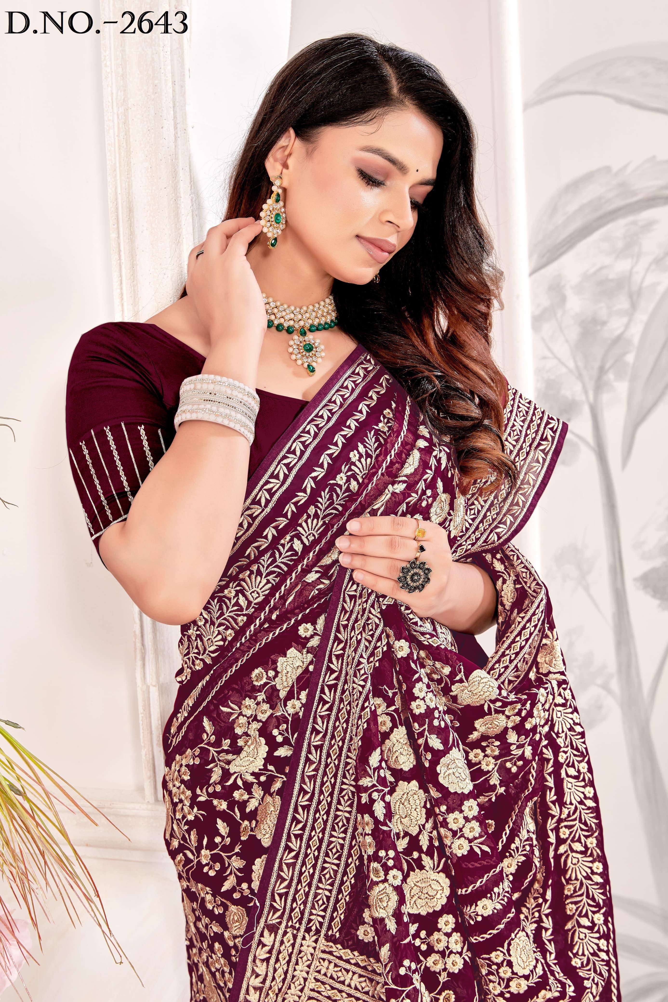 GUCCI by utsav nari Georgette saree collection manufacturer surat 