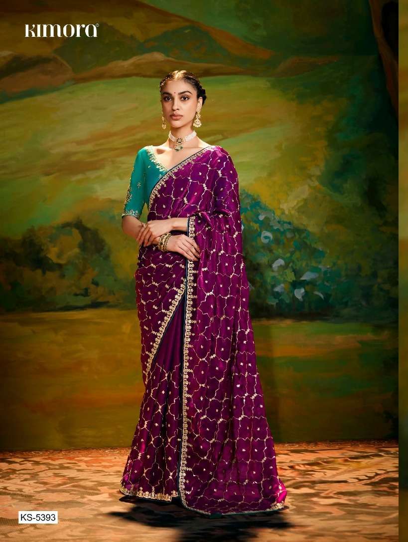 Kajal 16 by Kimora  Fancy saree collection manufacturer surat 