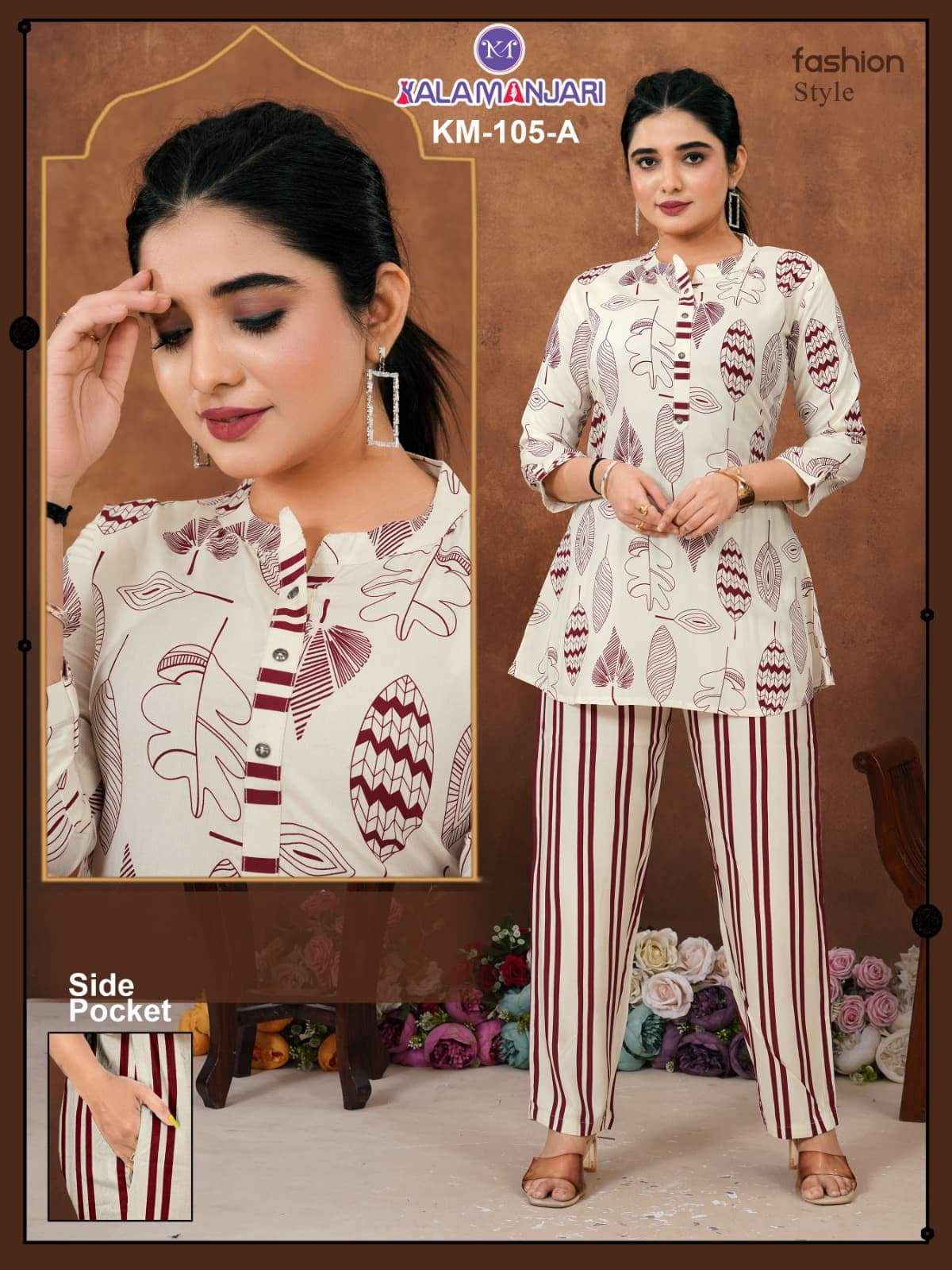 KALAMANJARI  reyon print co ord set Collection manufacturer surat 