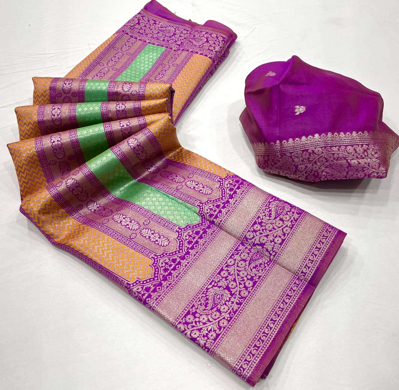 Kanjivaram silk Saree collection manufacturer surat 