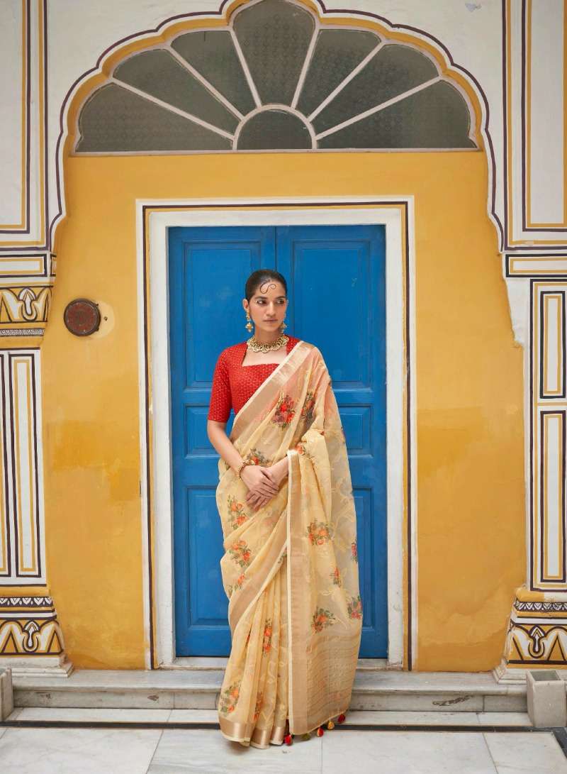 KIMORA HIT by KIMORA ORGANZA tissue saree collection manufacturer surat 