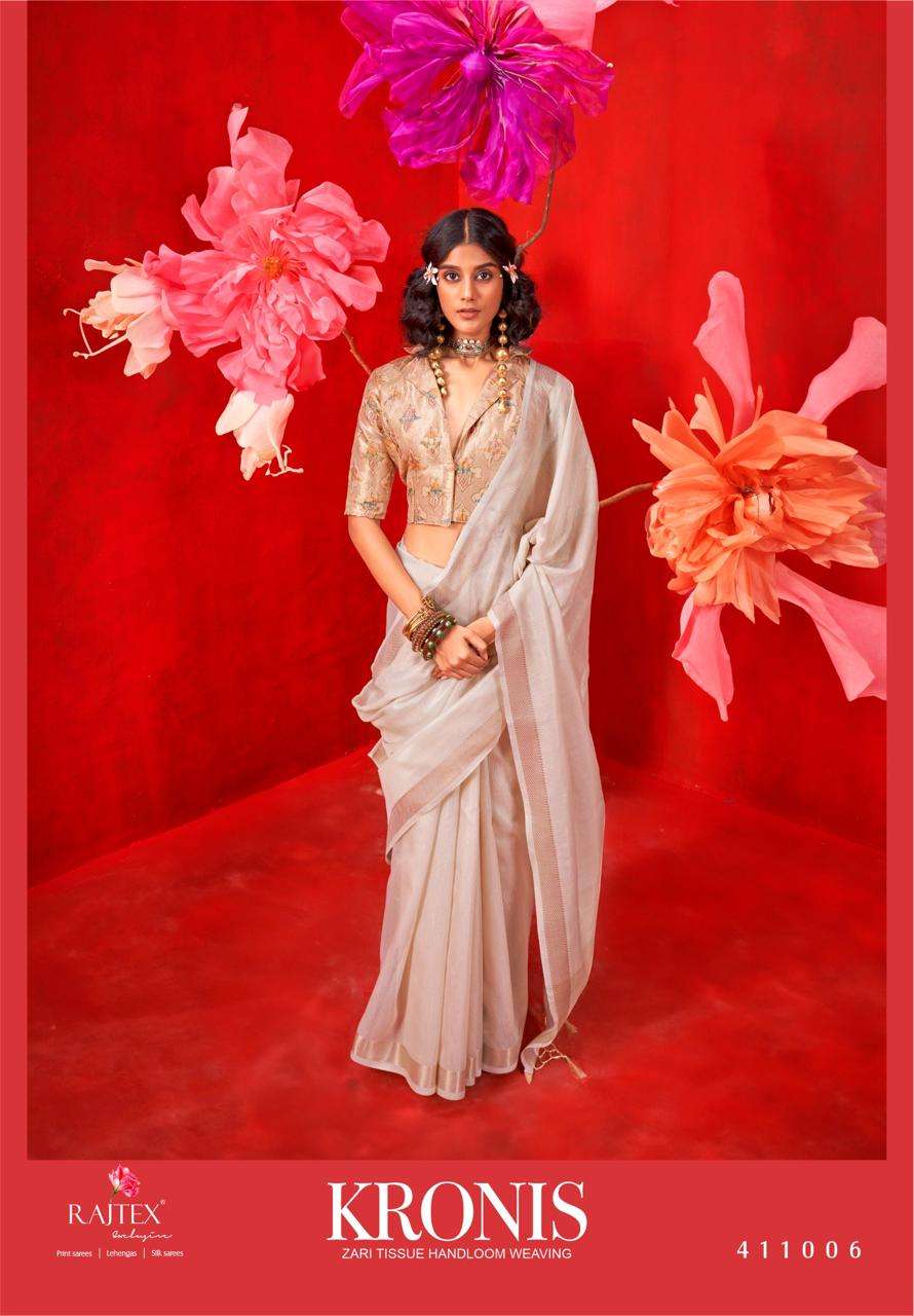 KRONIS by RAJTEX Tissue saree collection manufacturer surat