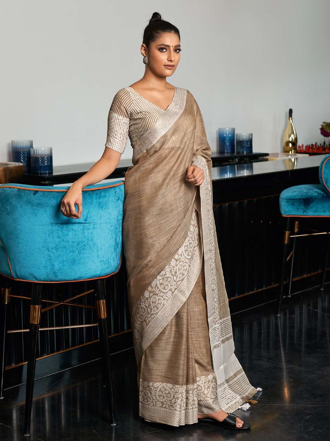 LINEN LOOMS by ASTITA Linen saree collection manufacturer surat 