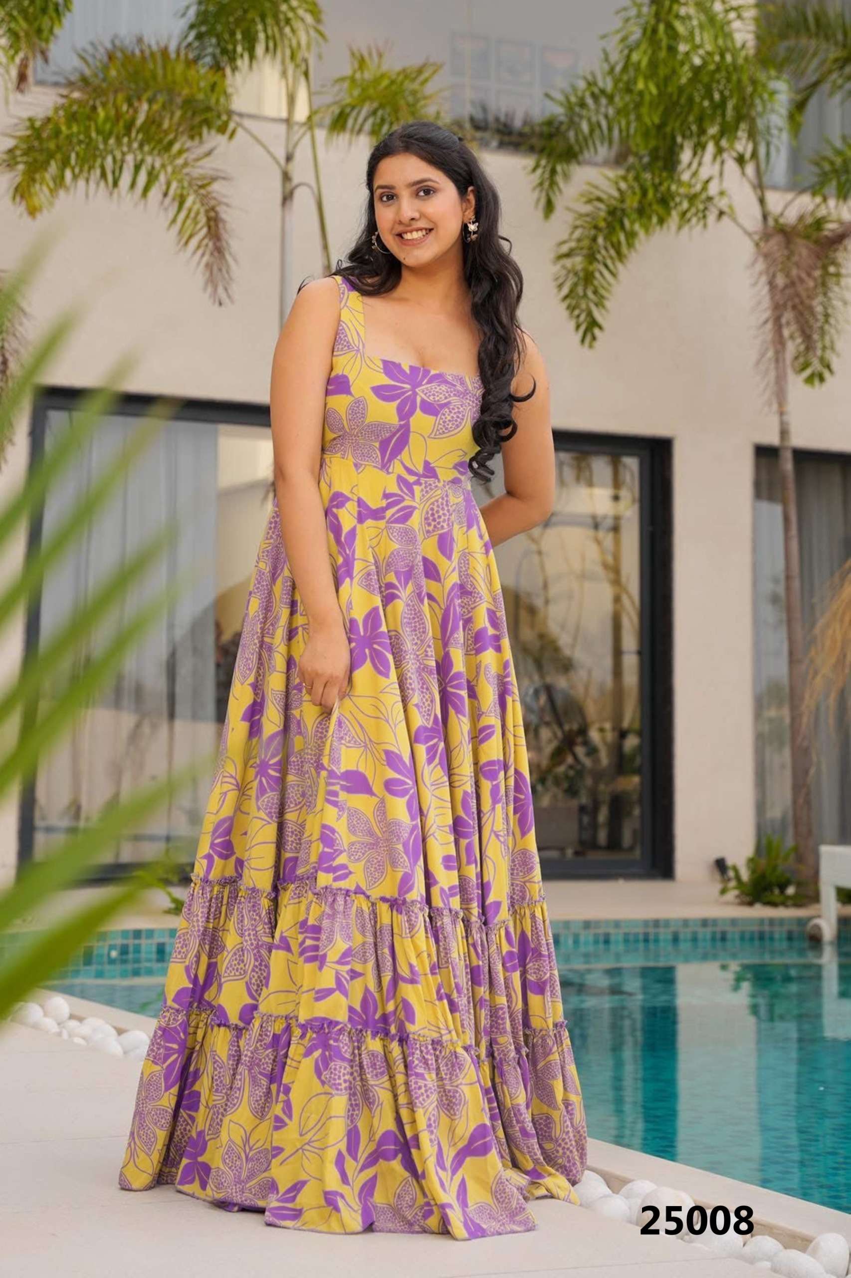 Lucaya vol 25 Heavy Rayon Anarkali gown collection manufacturer surat 