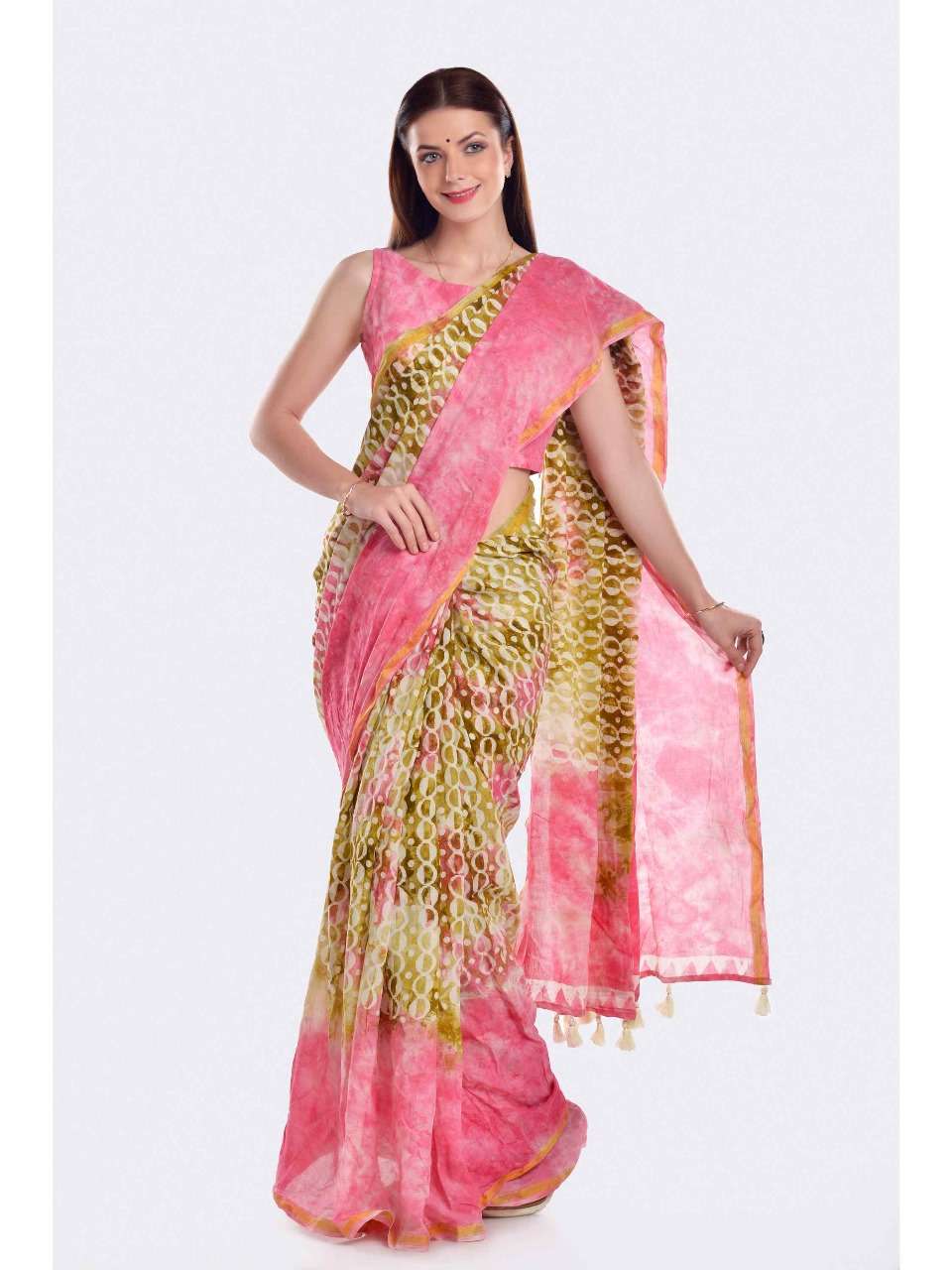 Mul Batik by MONO POLEY VISCOSE saree collection manufacturer surat 