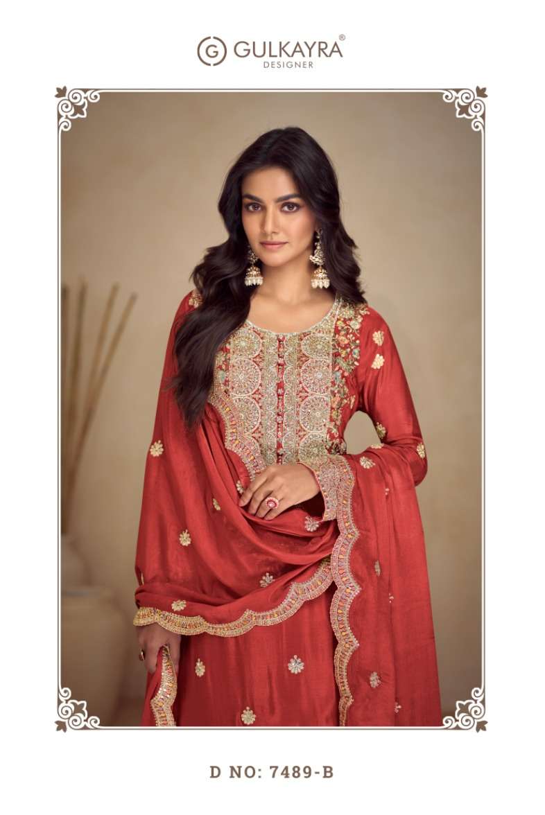 NAVYA by Gulkayra Designer Real Chinon suit collection manufacturer surat 