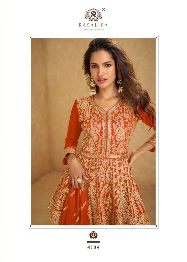 NIKHAAR by RASALIKA  Real Chinnon Silk suit collection manufacturer surat 