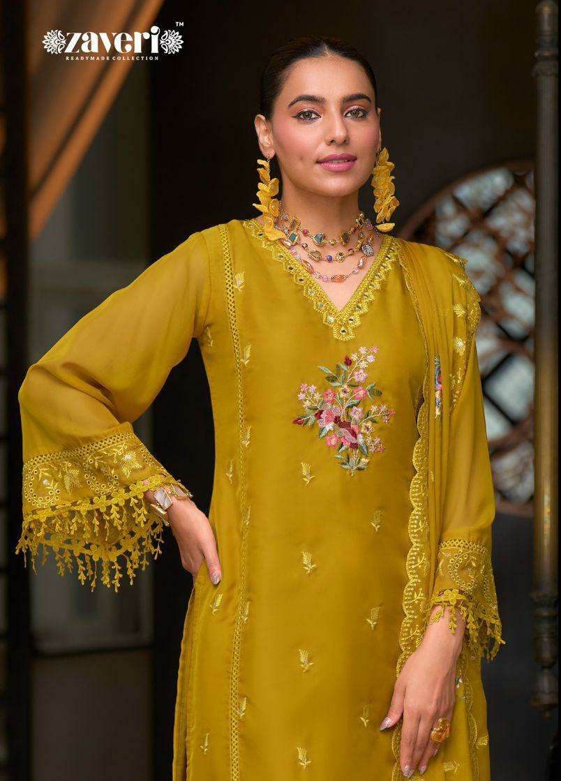 PARI by Zaveri organza suit collection manufacturer surat 