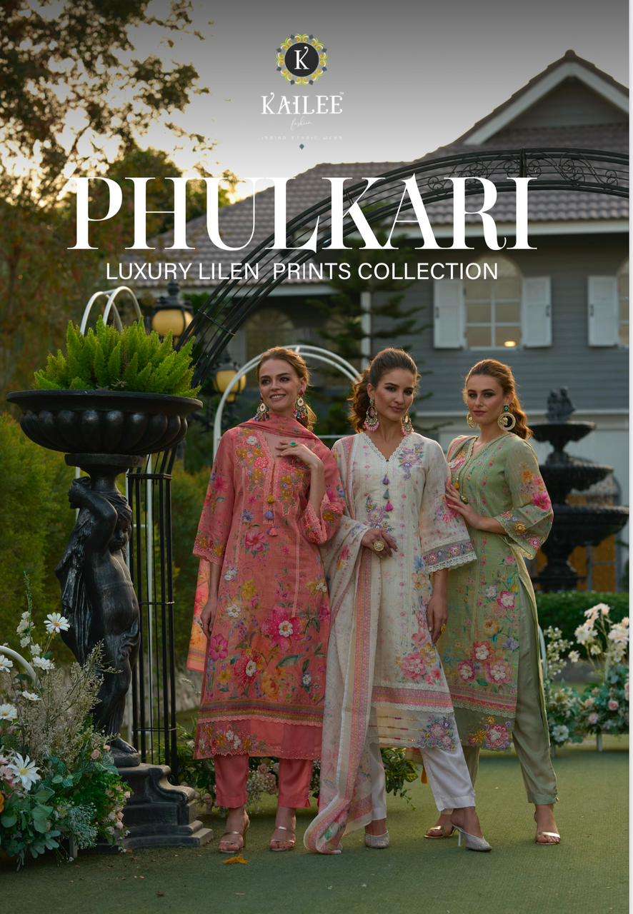 PHULKARI by KAILEE FASHION PURE LINEN Kurti collection manufacturer surat 